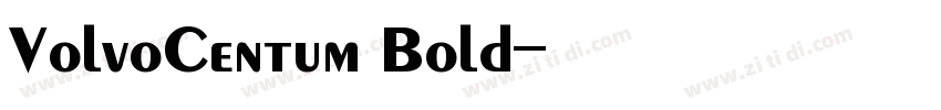 VolvoCentum Bold字体转换